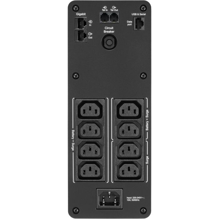APC BR1600SI Sistema de Alimentación Ininterrumpida (UPS) Línea Interactiva 1.6kVA 960W 8 Salidas AC 6 APC BR1600SI Sistema de Alimentación Ininterrumpida (UPS) Línea Interactiva 1.6kVA 960W 8 Salidas AC 6