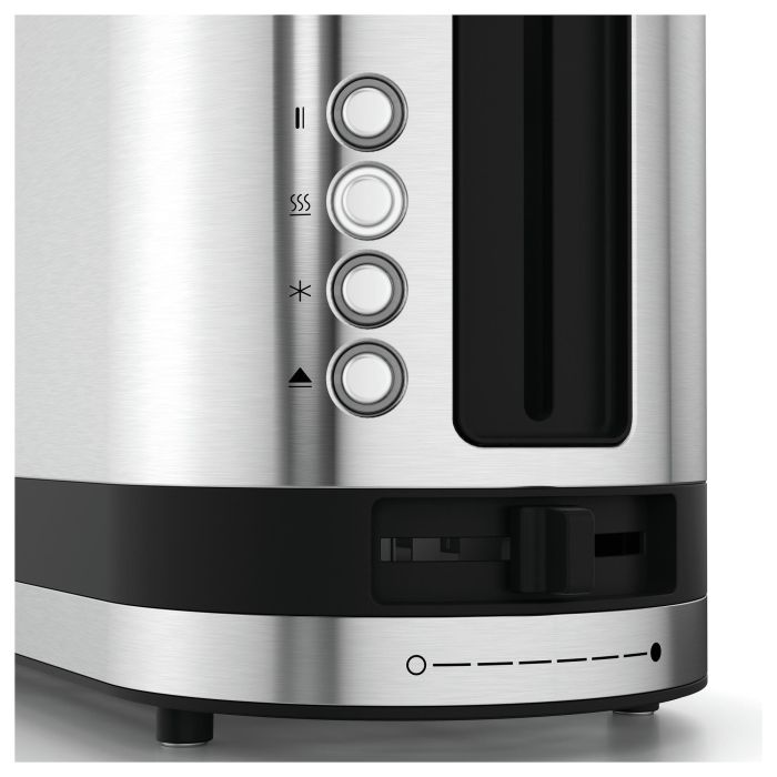 WMF 04.1412.0011 Tostadora de ranura larga de acero inoxidable para 2 rebanadas 6