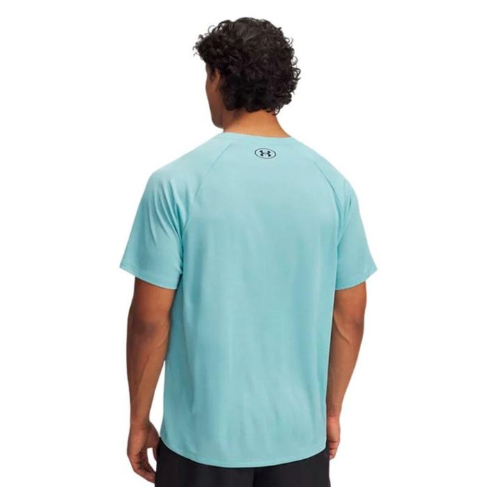 Camiseta de Manga Corta Hombre Under Armour Tech Textured Ss Azul cielo 1