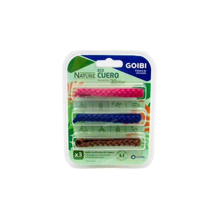 GOIBI Puls Citron Eco Cuero Trenzado X3 Unidades