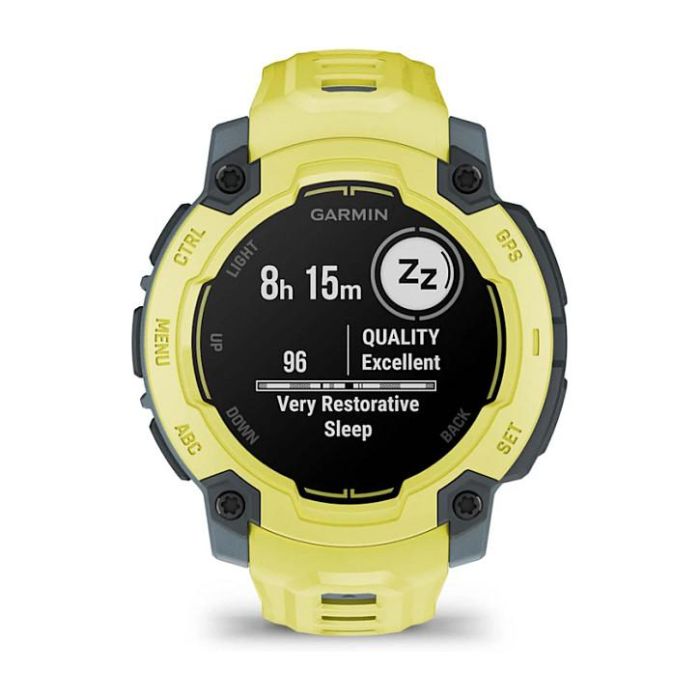 Garmin Instinct E Reloj Inteligente Deportivo GPS, 45 mm, Pantalla MIP 0.9", 16 Días Batería, 10 ATM, Twilight/Electric Lime, Seguimiento Actividad y Frecuencia Cardíaca