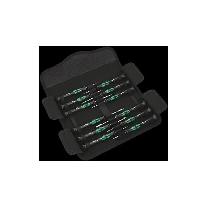 Wera Kraftform Micro Electronics Destornilladores Eléctricos Set 12 piezas