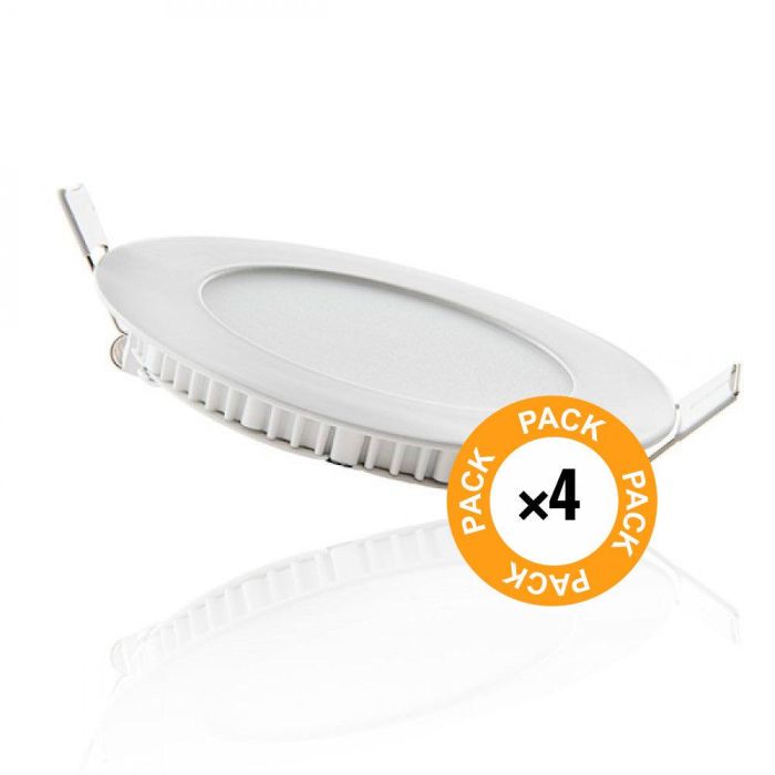 Pack 4 Placas LED 6W 600Lm 6000ºK 40.000H [JL-GP-LZ-1-PK4-AP] 1