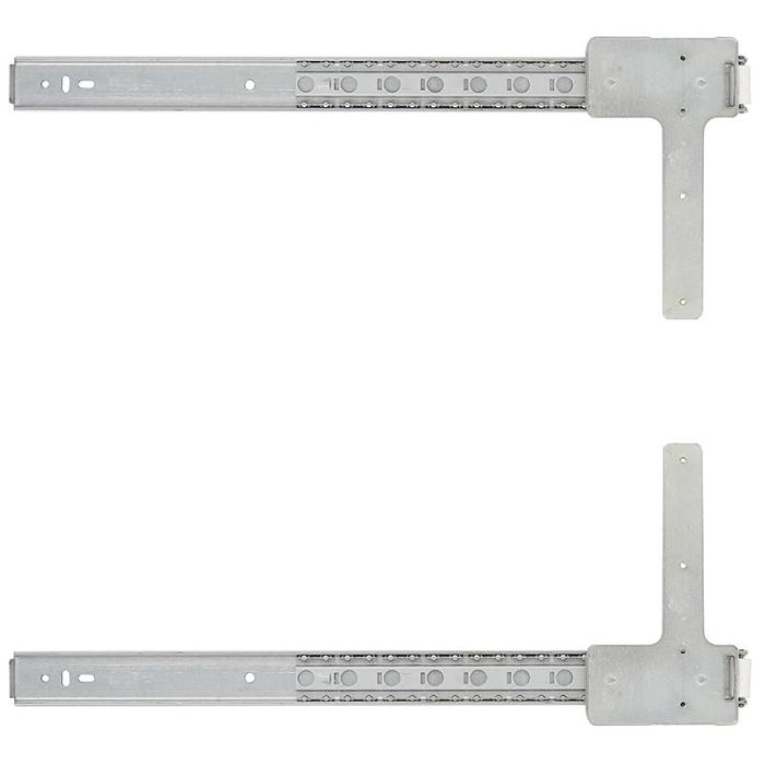 OMGE Guía Puerta Oculta TV Fliter 400mm Hierro Zincado Guías de Bolas para Muebles 30kg Carga Máxima