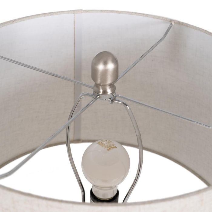 Lámpara Mesa Crema Metal-Cerámica 38 X 38 X 72 cm