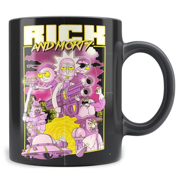 Taza Retro Poster Rick and Morty 1