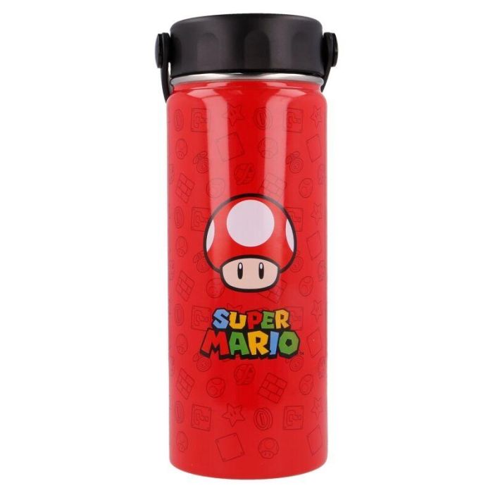 Botella termo acero inoxidable Super Mario Bros Nintendo 530ml 1