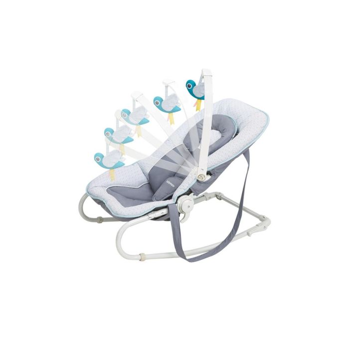 Babymoov Transat Graphik Azul para Bebé - Hamaca Acolchada y Cómoda, Reclinable, Plegable Compacta, Reposacabezas Ajustable, Desde Nacimiento 3 Babymoov Transat Graphik Azul para Bebé - Hamaca Acolchada y Cómoda, Reclinable, Plegable Compacta, Reposacabezas Ajustable, Desde Nacimiento 3