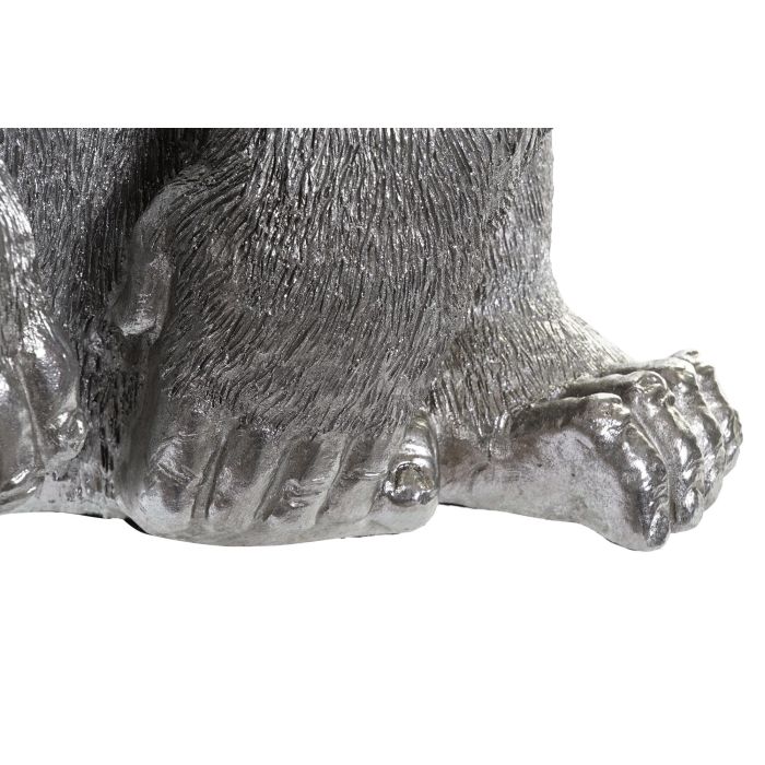 DKD Home Decor Figura Decorativa Gorila Colonial de Resina Plateada 40x61x46cm para Hogar 2 DKD Home Decor Figura Decorativa Gorila Colonial de Resina Plateada 40x61x46cm para Hogar 2