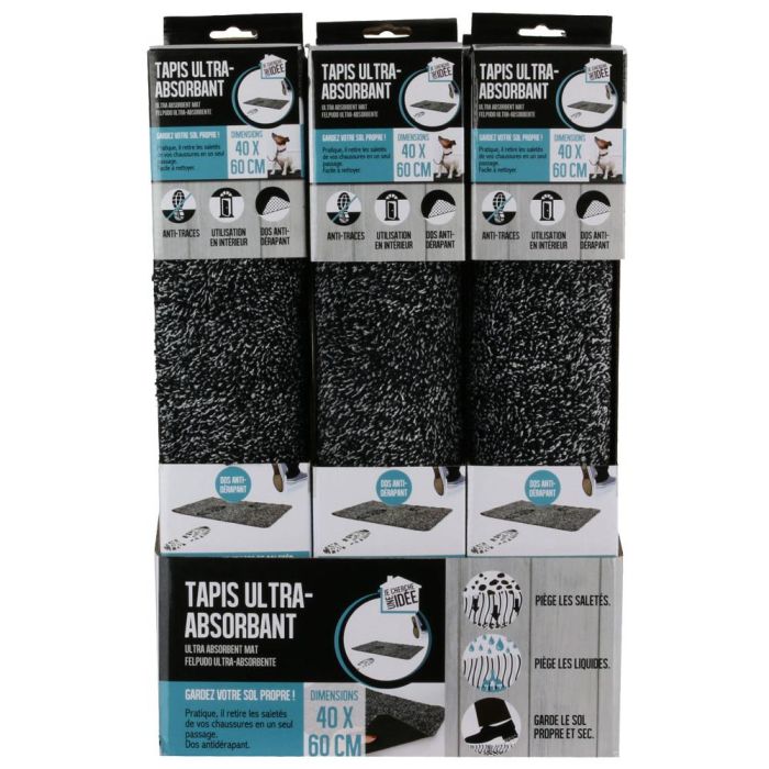 Je cherche une Idee Felpudo Absorbente Antideslizante para Puerta 40x60 cm 3