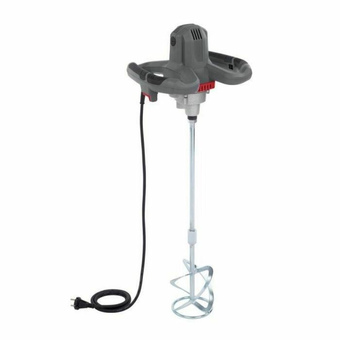 Powerplus POWE80070 Mezclador de Concreto y Pintura 1200W, Agitador 120mm x 590mm, Control Velocidad Electrónico 0-700 rpm, Caja Engranajes Aluminio