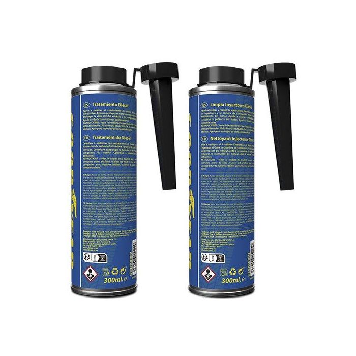 Goodyear ZGODA0007 - Kit Pre-ITV Diesel con Limpia Inyectores y Tratamiento Aditivo Combustible, 2x300ml. Limpia Sistema, Mejora Rendimiento. 5 Goodyear ZGODA0007 - Kit Pre-ITV Diesel con Limpia Inyectores y Tratamiento Aditivo Combustible, 2x300ml. Limpia Sistema, Mejora Rendimiento. 5