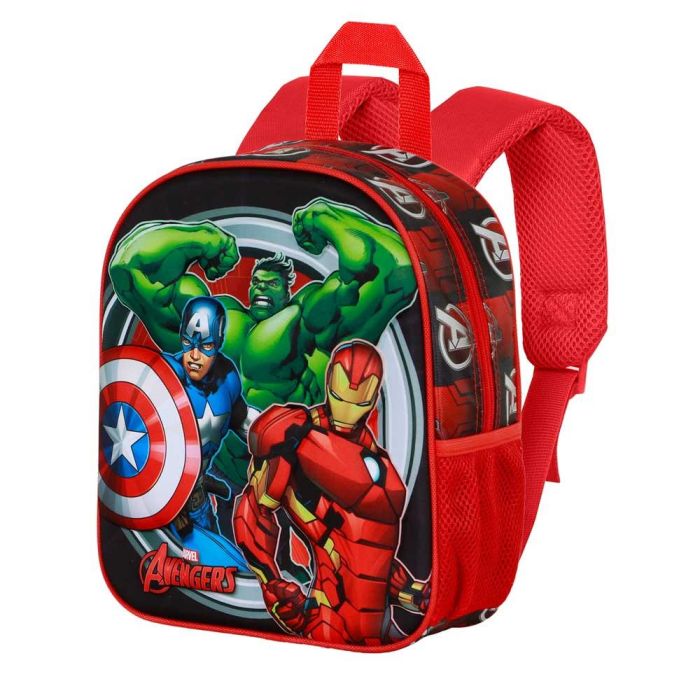 Mochila 3D Elite Almighty Marvel Los Vengadores Rojo