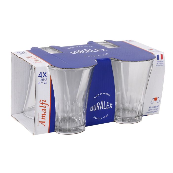 Set de 4 Vasos Transparentes Amalfi 21 cl - Duralex (12 Cajas) 3 Set de 4 Vasos Transparentes Amalfi 21 cl - Duralex (12 Cajas) 3