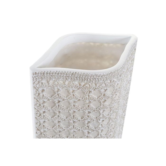 Jarron Moderno DKD Home Decor Blanco 10 x 47 x 17 cm 1