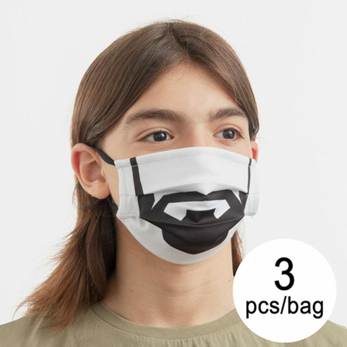 Mascarilla Higiénica de Tela Reutilizable Beard Luanvi Talla M Pack de 3 uds Mascarilla Higiénica de Tela Reutilizable Beard Luanvi Talla M Pack de 3 uds
