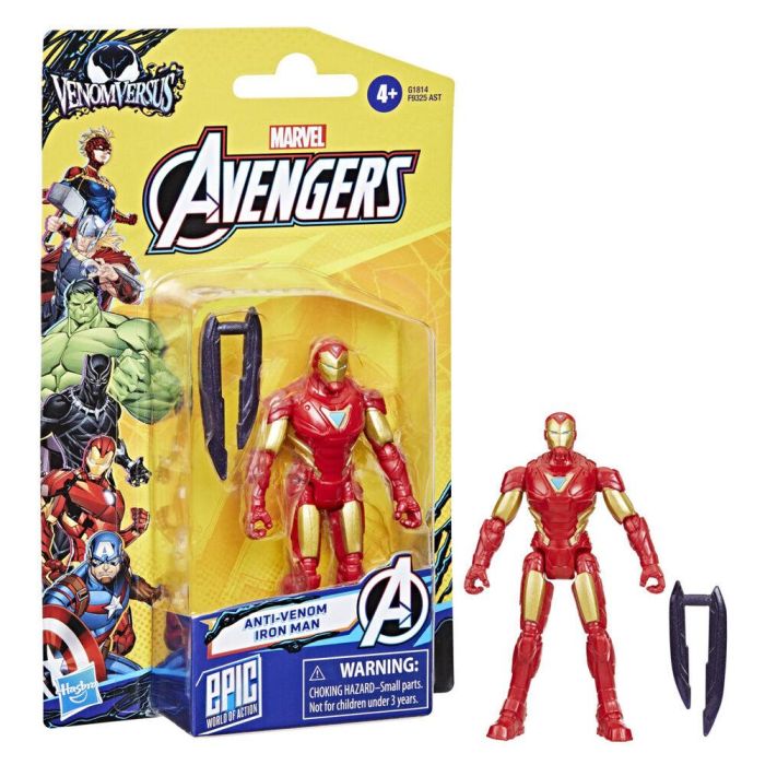 Figura Iron Man Anti- Venom Los Vengadores Avengers Marvel 10cm 3