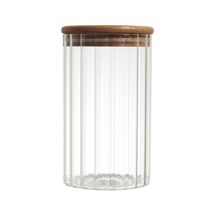 Bote Con Tapa Acacia 700 Ml Home Deco Factory