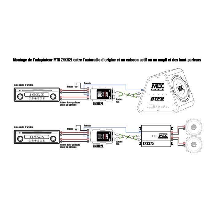 MTX AUDIO MTX0715442143962 - Adaptador de Cables de Altavoz a RCA de 8V con Salida Remota 5 MTX AUDIO MTX0715442143962 - Adaptador de Cables de Altavoz a RCA de 8V con Salida Remota 5