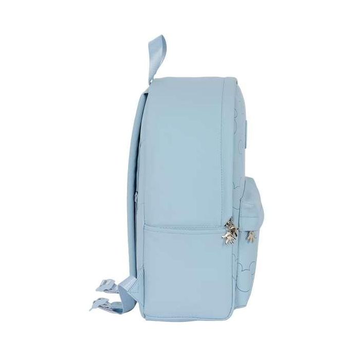 Mochila para Portátil Mickey Mouse Clubhouse Teen Snow Azul 31 x 40 x 16 cm 5 Mochila para Portátil Mickey Mouse Clubhouse Teen Snow Azul 31 x 40 x 16 cm 5