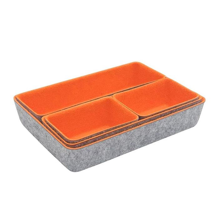 Confortime Set de 5 Organizadores de Fieltro 27.5 x 20 x 5.3 cm (6 Unidades) 7 Confortime Set de 5 Organizadores de Fieltro 27.5 x 20 x 5.3 cm (6 Unidades) 7