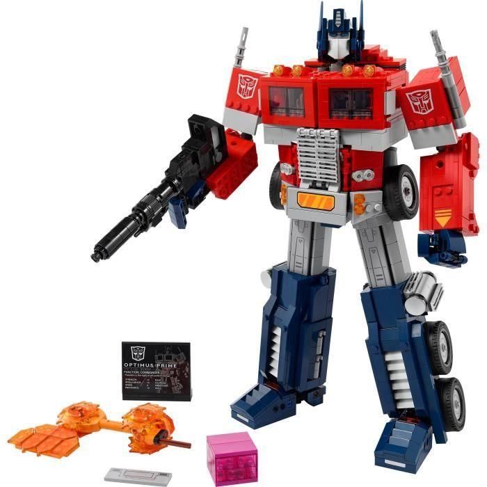 LEGO Icons 10302 Optimus Prime Transformers Autobot Robot Minifigura Modelo Camión 1 LEGO Icons 10302 Optimus Prime Transformers Autobot Robot Minifigura Modelo Camión 1