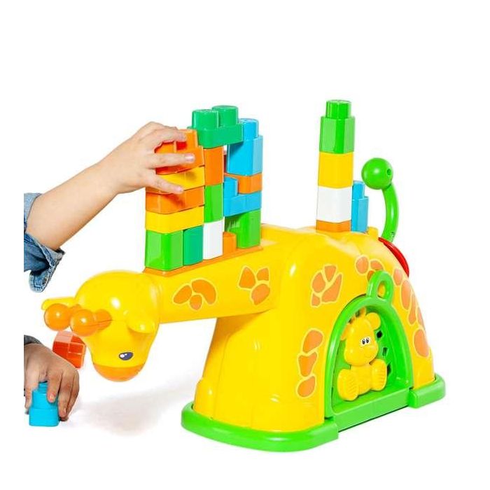 Molto Jirafa de Actividades 51 cm con 15 Bloques para Niños a Partir de 1 Año