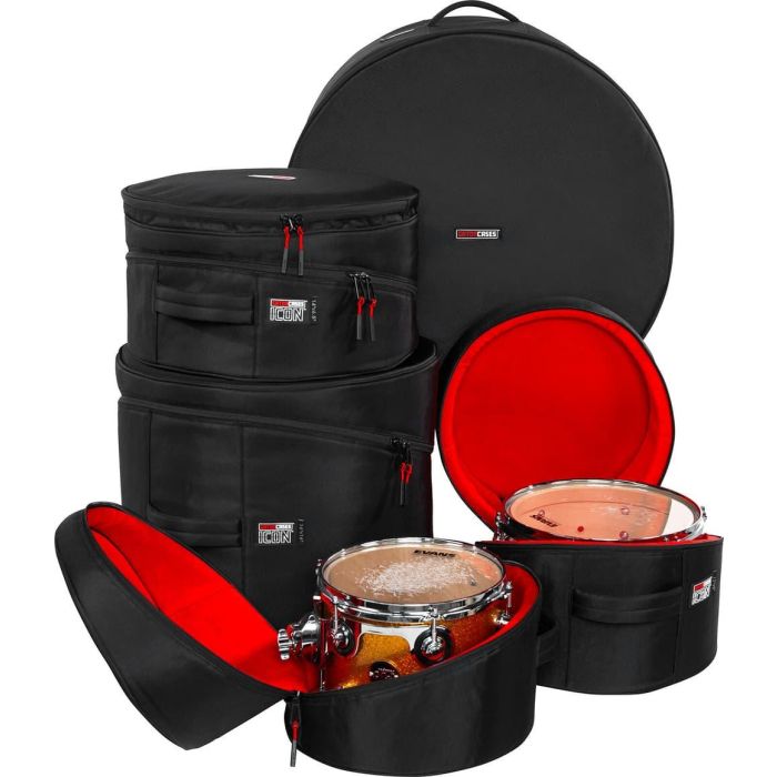 Funda Gator G-Icon Set Jazz Fusion (4 Piezas) 1 Funda Gator G-Icon Set Jazz Fusion (4 Piezas) 1