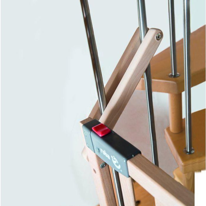 Barrera de seguridad para bebés para escaleras Safety Up - ROBA - Ancho de 93,5 a 120,5 cm 3