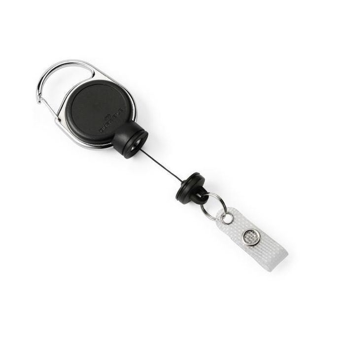 Durable Carrete Retráctil Extrafuerte con Correa de Botón a Presión y Llavero, Candado Magnético hasta 300g, Clip Metálico, 60cm 0 Durable Carrete Retráctil Extrafuerte con Correa de Botón a Presión y Llavero, Candado Magnético hasta 300g, Clip Metálico, 60cm 0