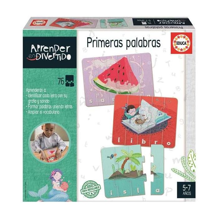 Educa Juego Aprender es Divertido Primeras Palabras para Niños de 5 a 7 Años en Español e Inglés 6