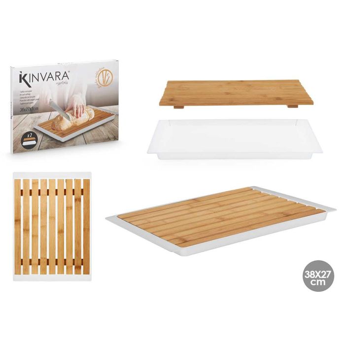 Tabla Cortar Pan Blanca 38X27Cm Kinvara (8 Unidades) Tabla Cortar Pan Blanca 38X27Cm Kinvara (8 Unidades)