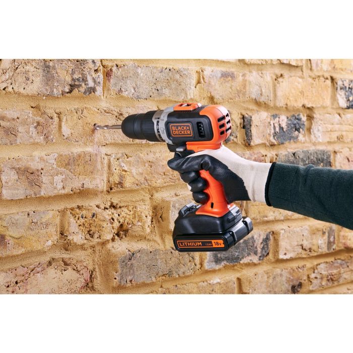 Black&Decker Akku-Schlagbohrschr. 18V 1.5Ah BCD003C1 7