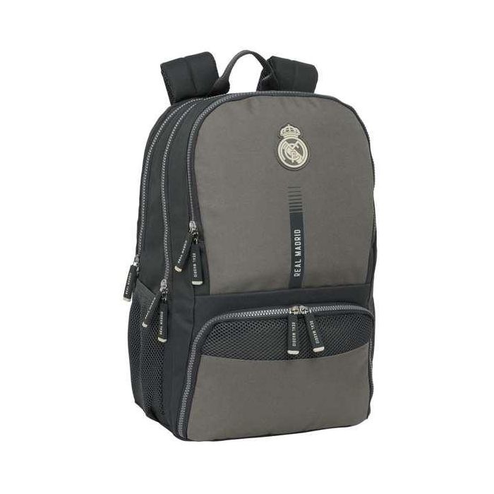 Mochila Escolar Real Madrid C.F. Gris 30 x 42 x 17 cm