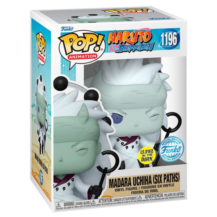 FUNKO Figura POP Naruto Shippuden Madara Uchiha Exclusive Vinilo 9cm