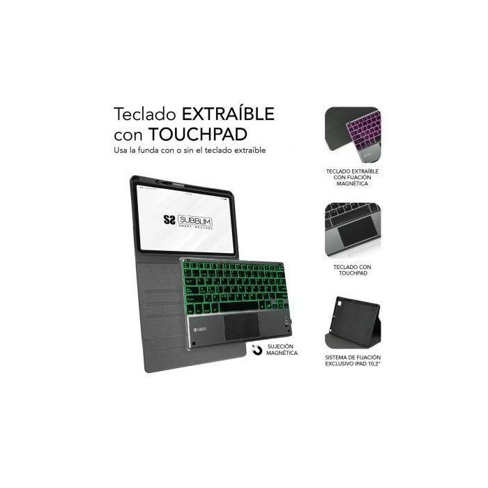 SUBBLIM funda de tablet con teclado bluetooth KEYTAB Pro BL BT Touchpad Ipad Pro 11 2020 2
