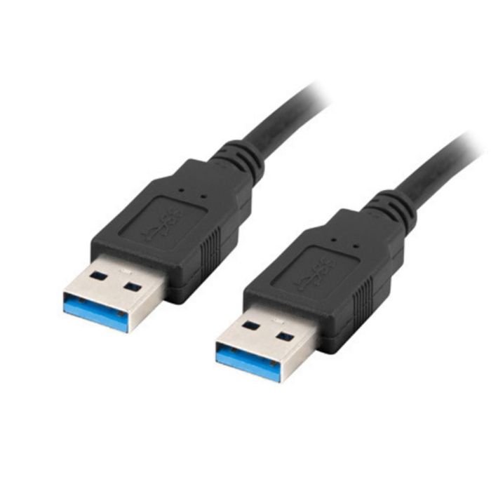 Lanberg Cable USB 3.0 Macho-Macho 1.8M CA-USBA-30CU-0018-BK Negro USB 3.2 Gen 1 5000 Mbit/s 1