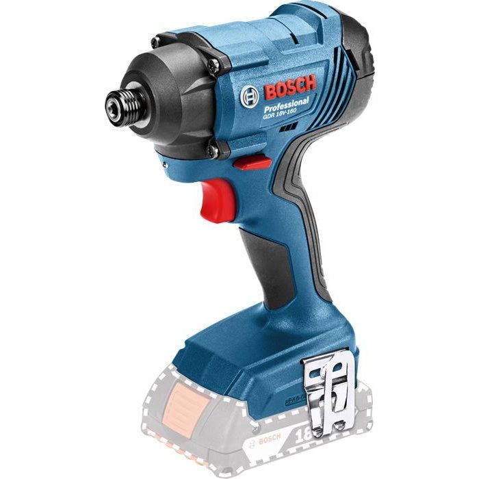 BOSCH PROFESSIONAL Atornillador de impacto inalámbrico 18V GDR 18V-160, 2 batidores 2,0 Ah, L-BOXX 1