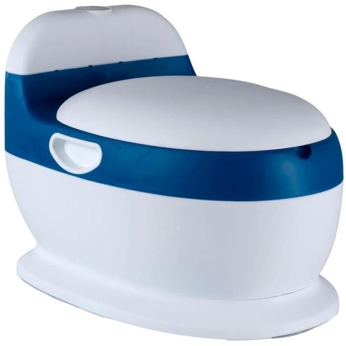 Mini inodoro - THERMOBABY - Azul - Cómodo con sonido de descarga Mini inodoro - THERMOBABY - Azul - Cómodo con sonido de descarga