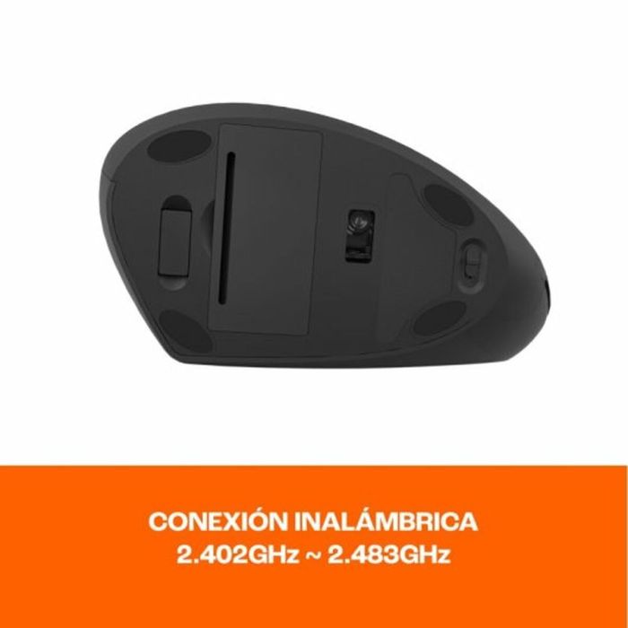 Ratón PcCom Negro 1600 dpi 1