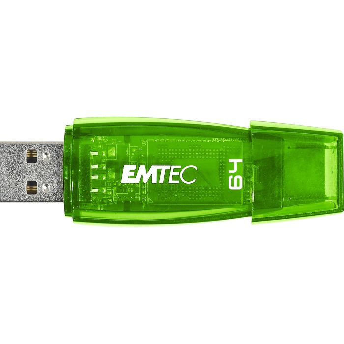 Emtec Pendrive USB C410 64GB 2.0 Verde 2 Emtec Pendrive USB C410 64GB 2.0 Verde 2