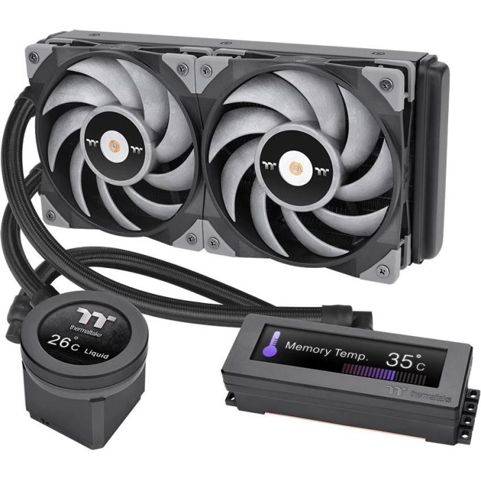 Thermaltake Floe RC Ultra 240 Enfriador Líquido AIO CPU & Memoria 240mm con Pantalla LCD 0 Thermaltake Floe RC Ultra 240 Enfriador Líquido AIO CPU & Memoria 240mm con Pantalla LCD 0