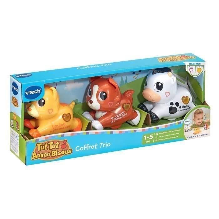 Vtech VTE3417764268053 - Tut Tut Animo Bisous - Set de Trio: Perro, Gato y Vaca - Multicolor 4 Vtech VTE3417764268053 - Tut Tut Animo Bisous - Set de Trio: Perro, Gato y Vaca - Multicolor 4