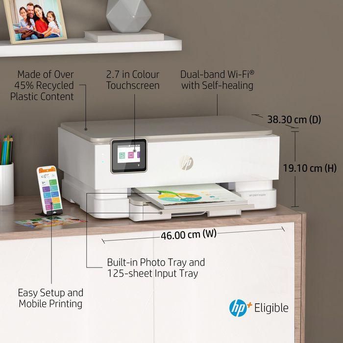 HP 242P6B V2 Impresora Multifunción Envy Inspire 7220e WiFi Doble Banda, Dúplex Automático, Imprime Escanea Copia, Color Blanca 6