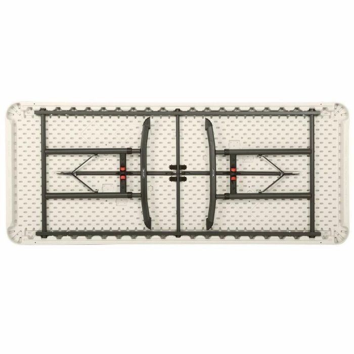 Mesa Plegable Lifetime Blanco Acero Plástico 183 x 91 x 76 cm 5