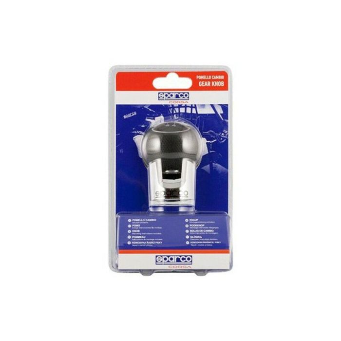 SPARCO SPC0105CH Pomo de Palanca de Cambios Lazio Cromado-Negro en Aluminio y Polipiel con Dibujo Intercambiable 1 SPARCO SPC0105CH Pomo de Palanca de Cambios Lazio Cromado-Negro en Aluminio y Polipiel con Dibujo Intercambiable 1