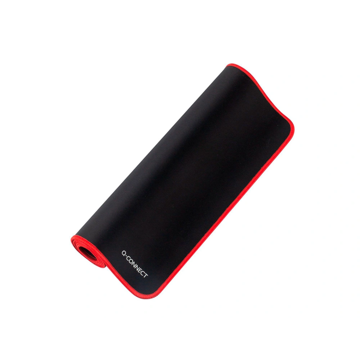 Q-connect Alfombrilla XXL Negra con Borde Rojo para Ratón 900x400 mm 1