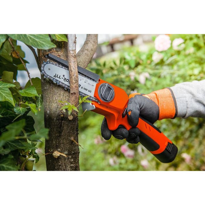 Stocker Motosierra All-Rounder e-100 uc st-320, 38cm, hasta Ø90mm, tensado automático, batería incluida 1