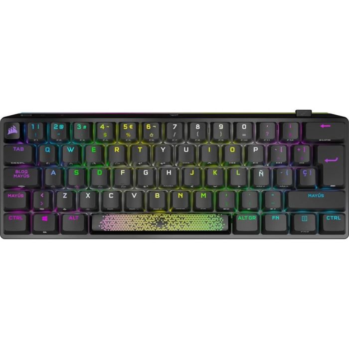 Corsair K70 PRO MINI WIRELESS Teclado Gaming Mecánico 60% CHERRY MX Red Tri-Modo 8000Hz ES