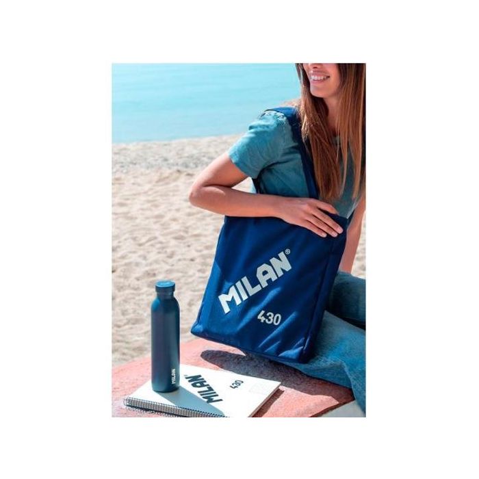 Milan Bolso Shopper Colección 430 Since 1918 Azul Marino Tejido RIPSTOP Ligero Resistente